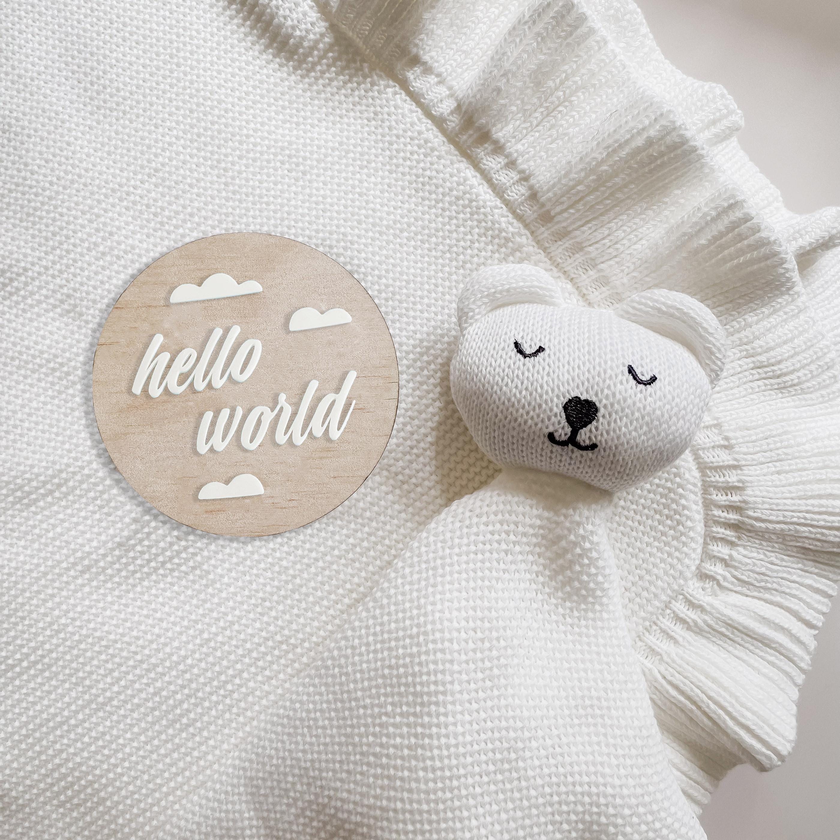 Birth Announcement Plaque, Wooden Photo Prop, New Parent Gift, Baby Shower, Gender Neutral Gift