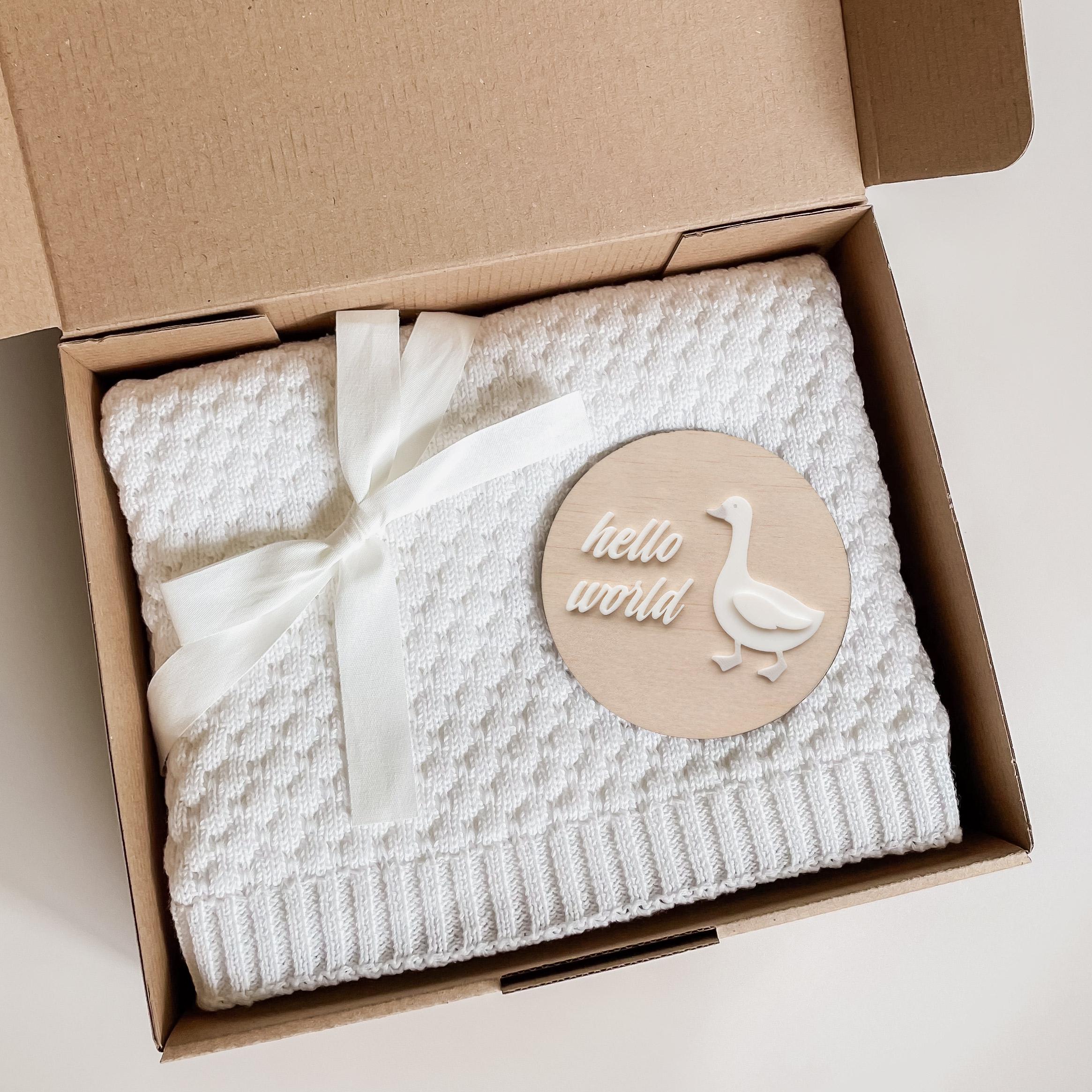 Hello World Baby Announcement Plaque: Wooden Photo Prop, New Parent Gift