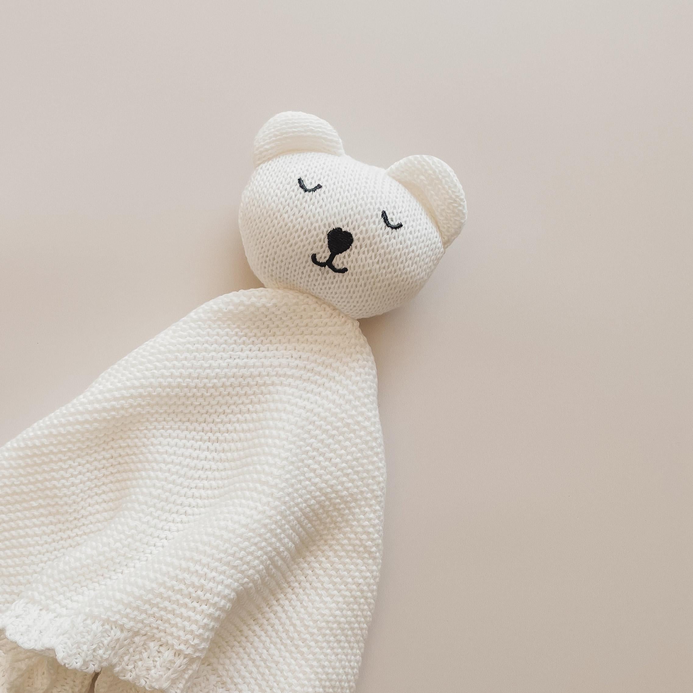 Cotton Knit Baby Gift Set: Blanket, Booties & Announcement Plaque